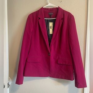 NWT Long Tall Sally Blazer in fuchsia